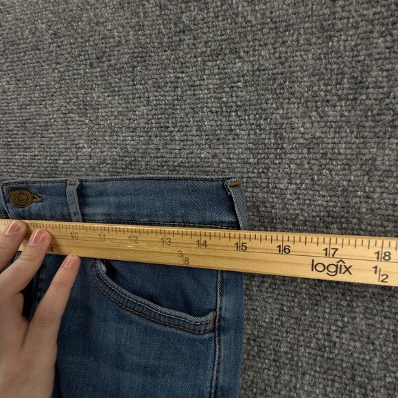 True Religion Women Size 31 Denim Jeans Stretch Blue USA Made Skinny Tapered - Picture 11 of 15